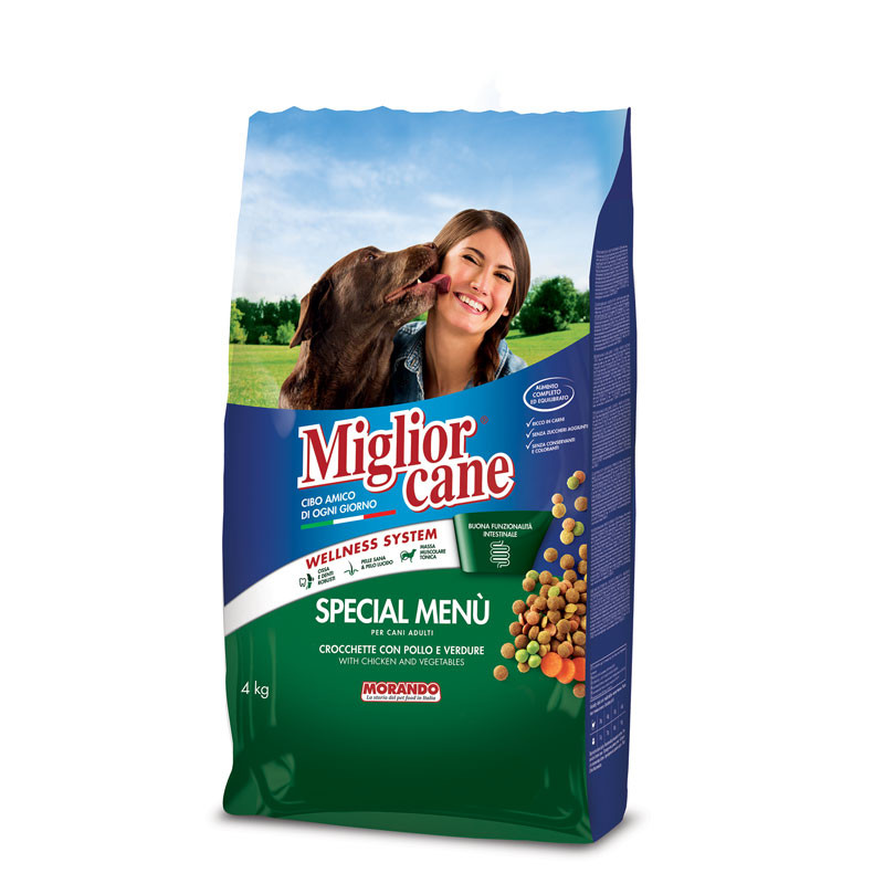 Migliorcane Special menu Croquettes With Chicken and Vegetables 4 kg
