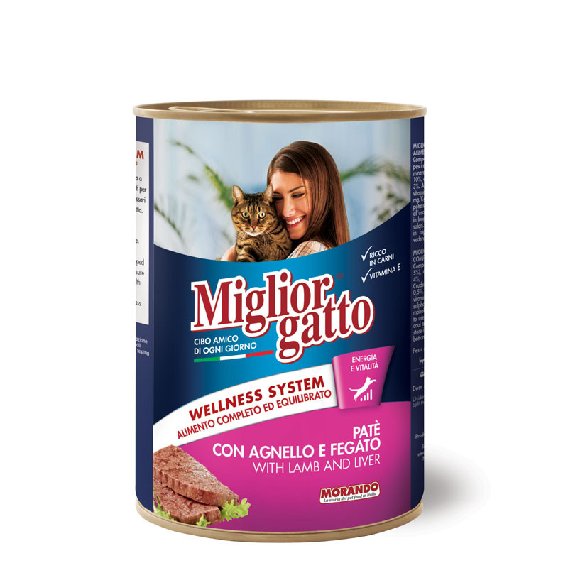 Migliorgatto Paté With Lamb and Liver 400 gm