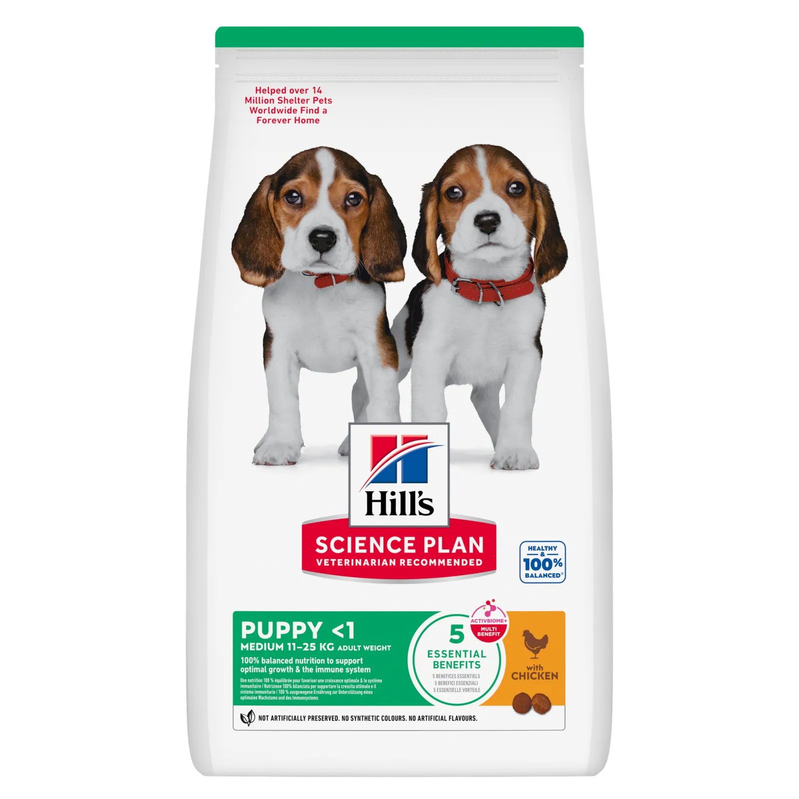 Hill’s Science Plan Medium puppy food with chicken -2.5KG
