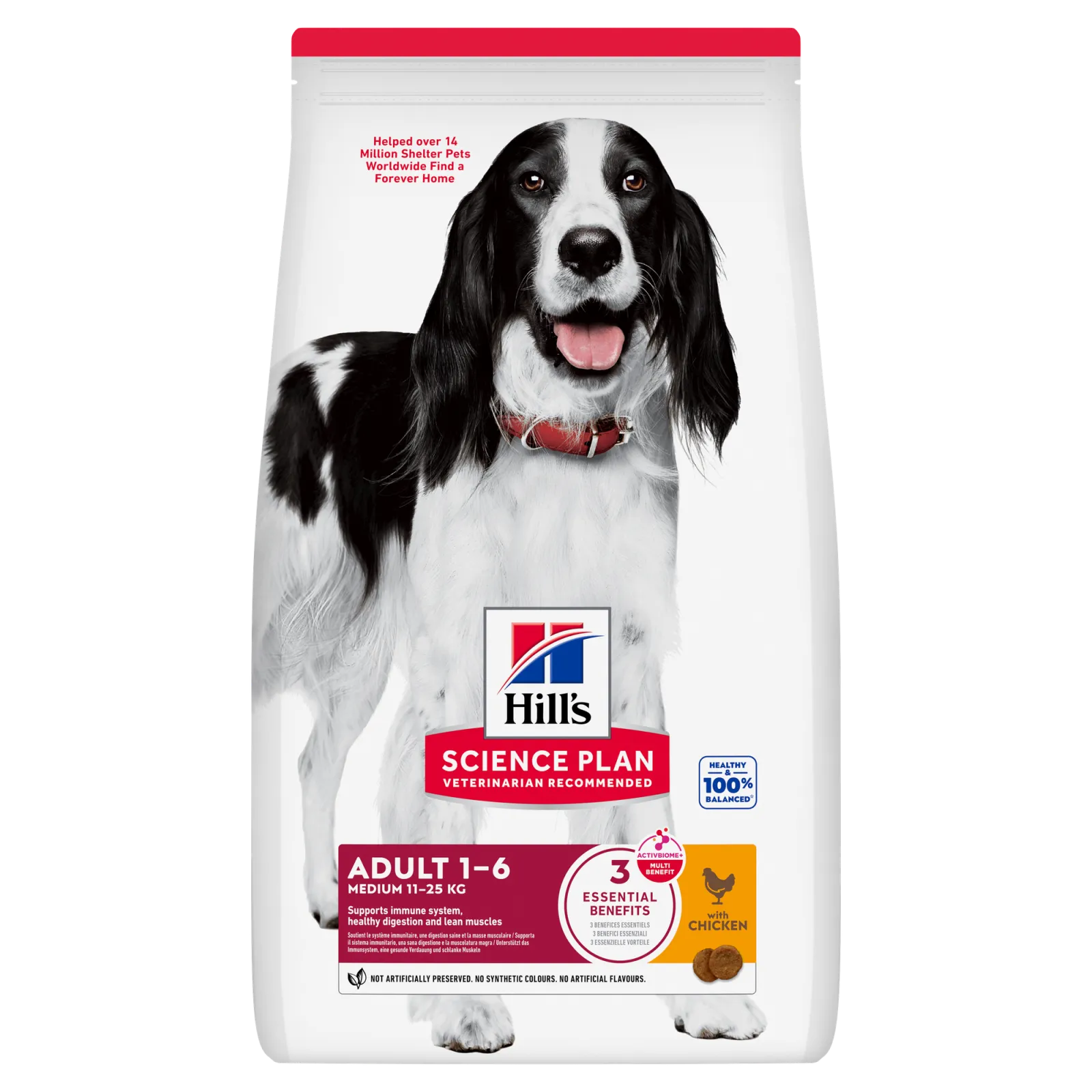 Hill’s Science Plan Medium adult dog food with chicken -2.5KG