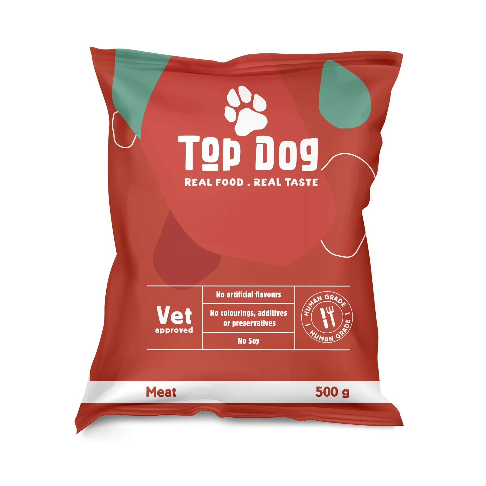 TOP Dog Fresh Food For Dogs - Meat 500gm