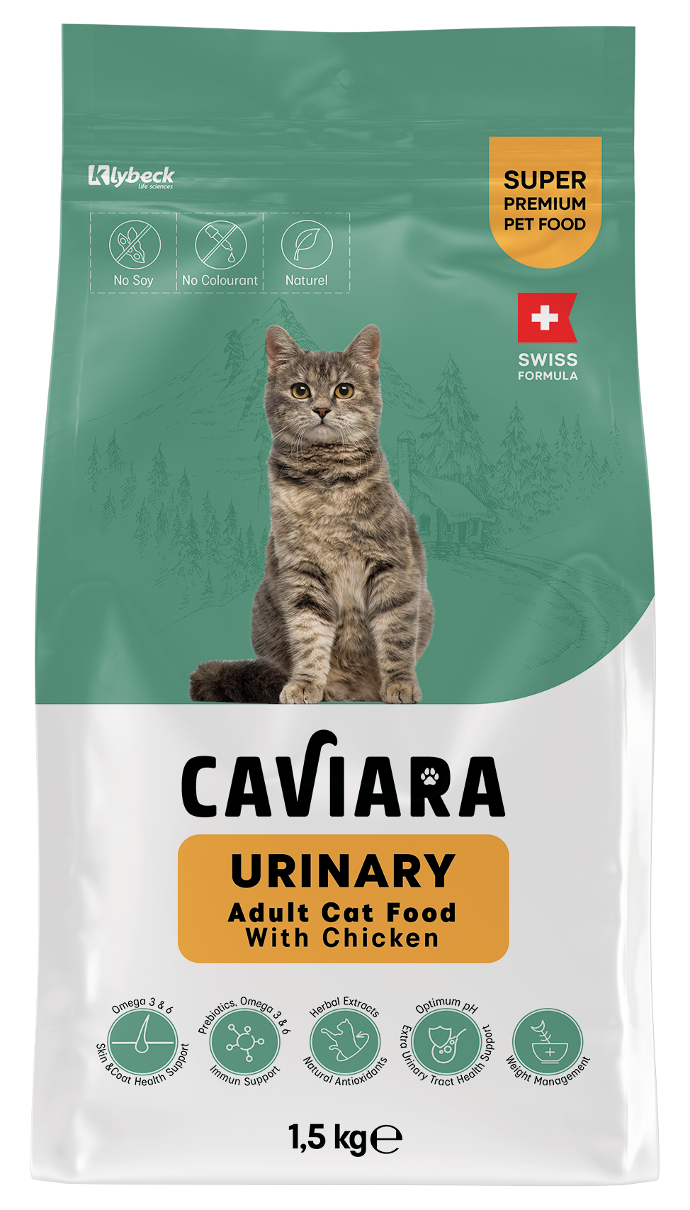 CAVIARA Urinary Adult Cat Food with Chicken 1.5KG