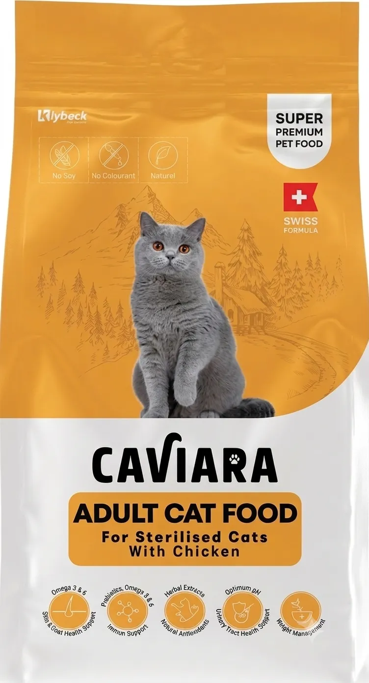 CAVIARA Sterilised Adult Cat Food with Chicken 1.5KG