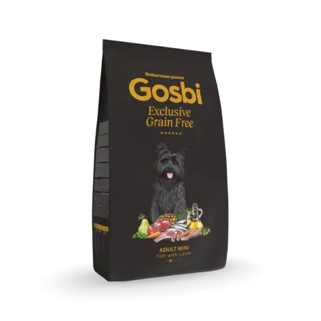 Gosbi EXCLUSIVE GRAIN FRE Dog adult mini fish with lamb 2KG