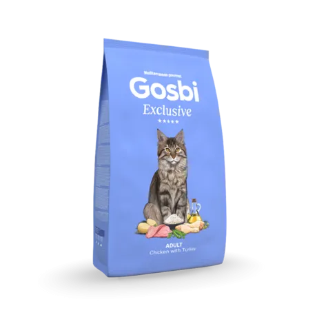 Gosbi Exclusive Cat Adult Whit Chicken & Turkey 1.5KG