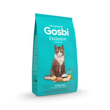 Gosbi Exclusive Cat Sterilized Whit Chicken & Salmon 400gm
