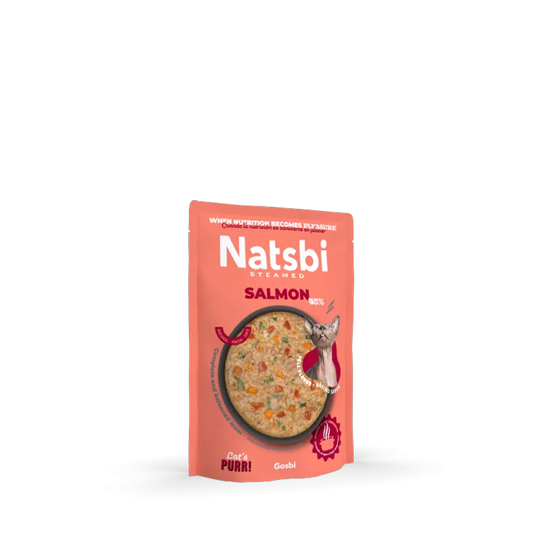 Natsbi Steamed Cat With Salmon 80gm