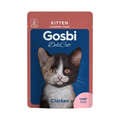 Gosbi Delicat Kitten With Chicken Loaf Pate Cats 70gm
