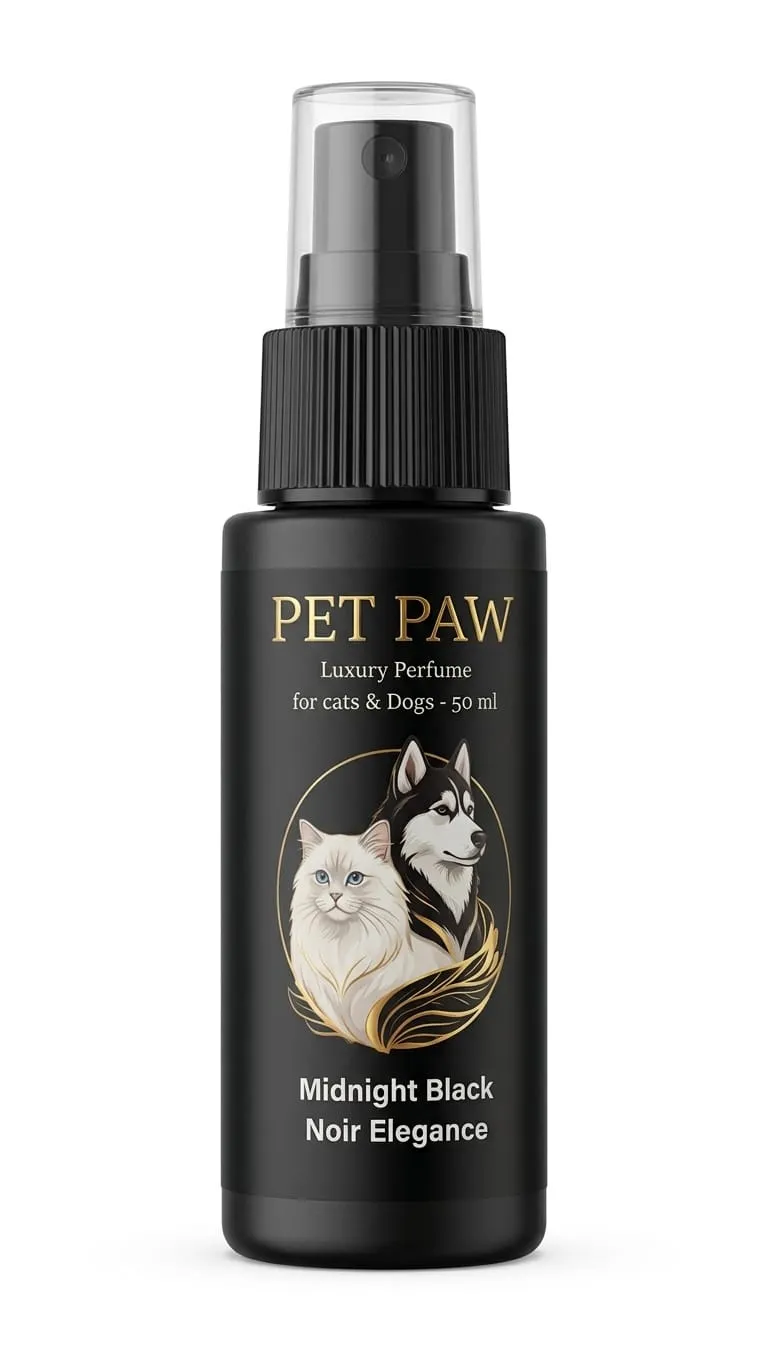 PET PAW Perfume Midnight Black Noir Elegance For Cat &Dog 50ml