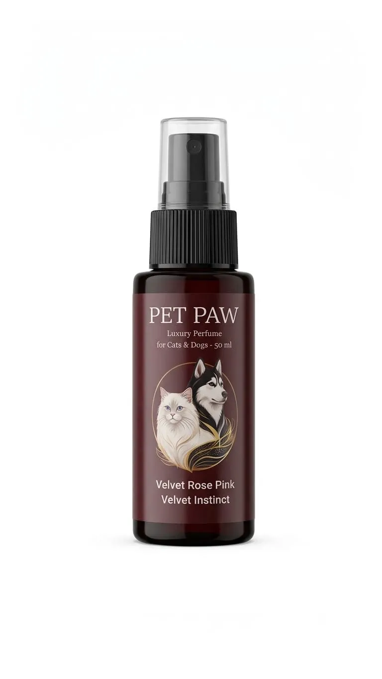 PET PAW Perfume Velvet Rose Pink Velvet Instinct For Cat &Dog 50ml