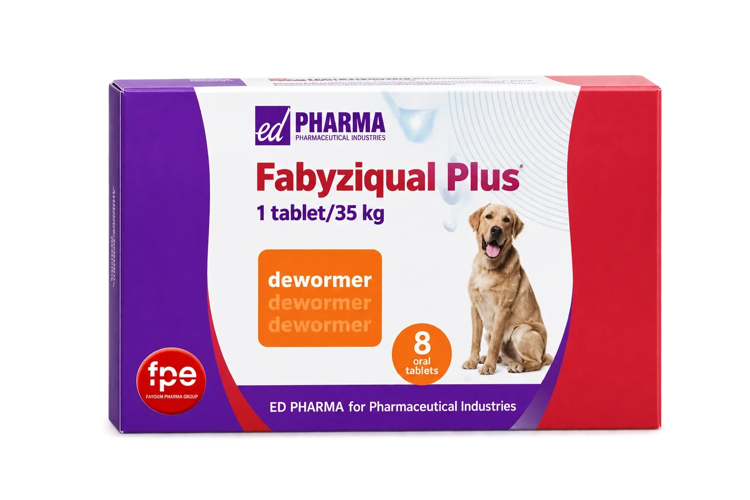 Fabyziqual Plus Deworming For Dogs up to 35KG - 1 Tablet.