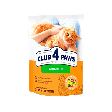 طعام جاف قطط CLUB 4 PAWS دجاج 300 جرام