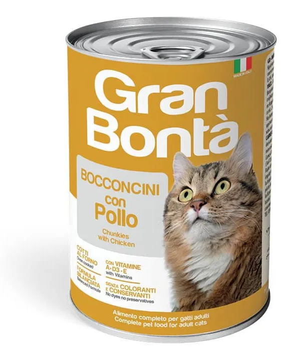 Gran Bonta Adult Cat Wet Food with Chicken Chunkies -400gm