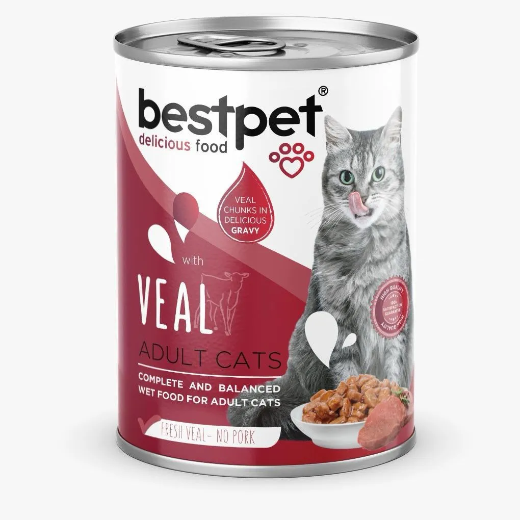 bestpet VEAL in Gravy for Adult Cats - 400gm