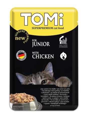 طعام رطب قطط TOMI دجاج 100 جرام