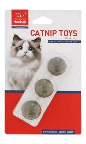 Nunbell CATNIP 3 BALLS Chewy Toy for Cats