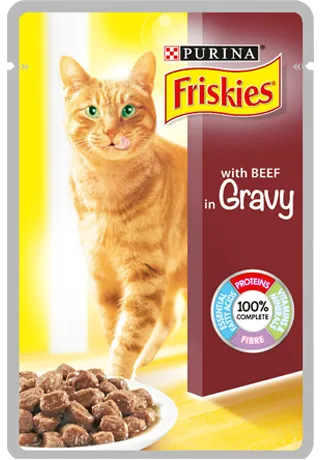 Friskies With Beef In Gravy 85 gm