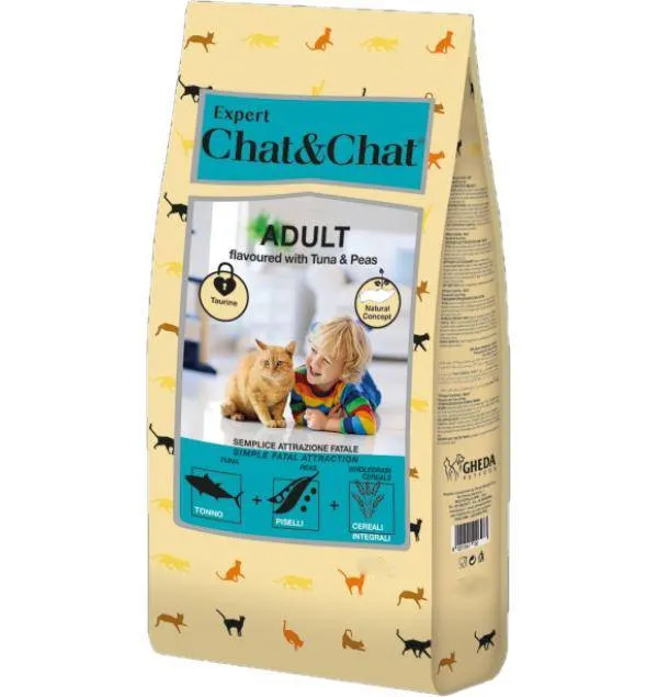 Chat&Chat Exigent Cat Food With Tuna & Peas - 900gm
