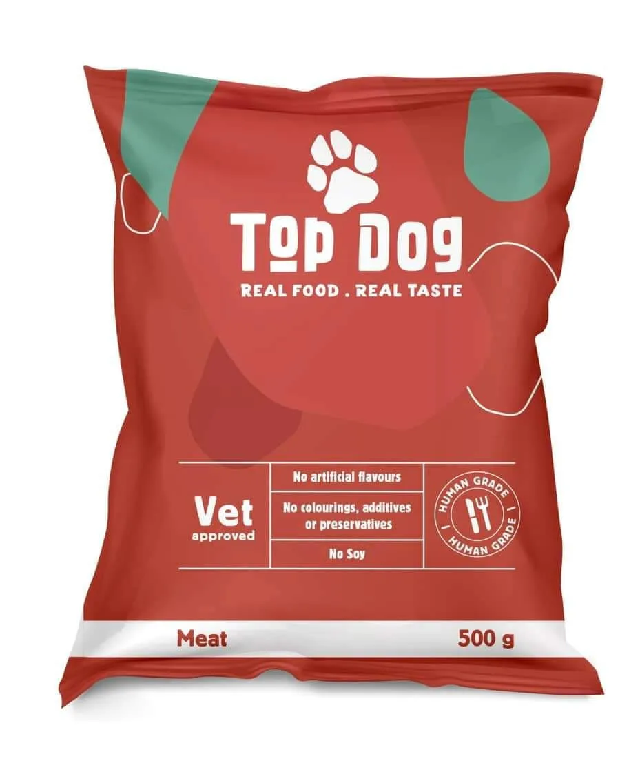 TOP Dog Fresh Food For Dogs - Meat 500gm