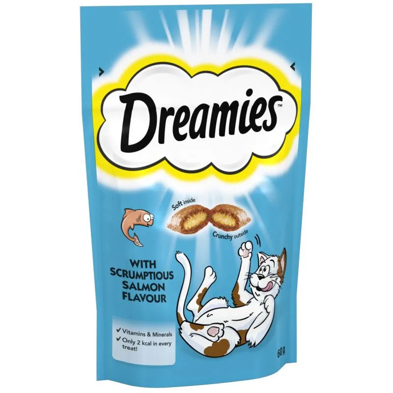مكافآت قطط Dreamies  سلمون 60 جرام