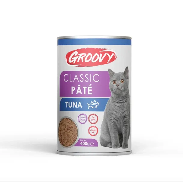 طعام رطب Groovy كلاسيك تونة 400 جرام