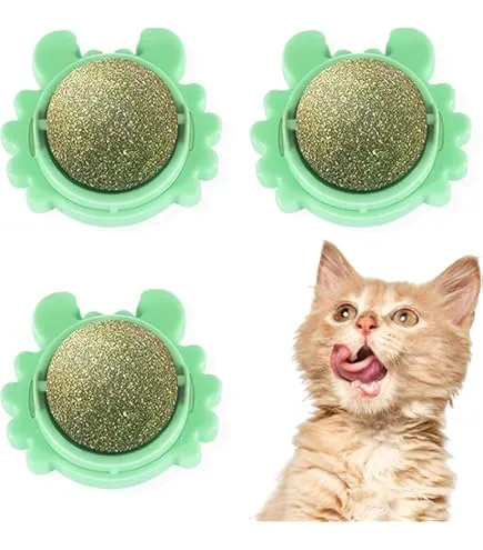 Nunbell CATNIP 3 BALLS Chewy Toy for Cats