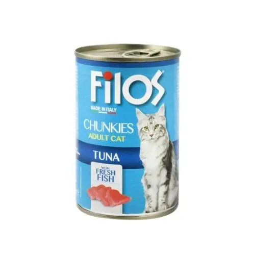 Filos Chunks with TUNA Cat wet food - 405gm