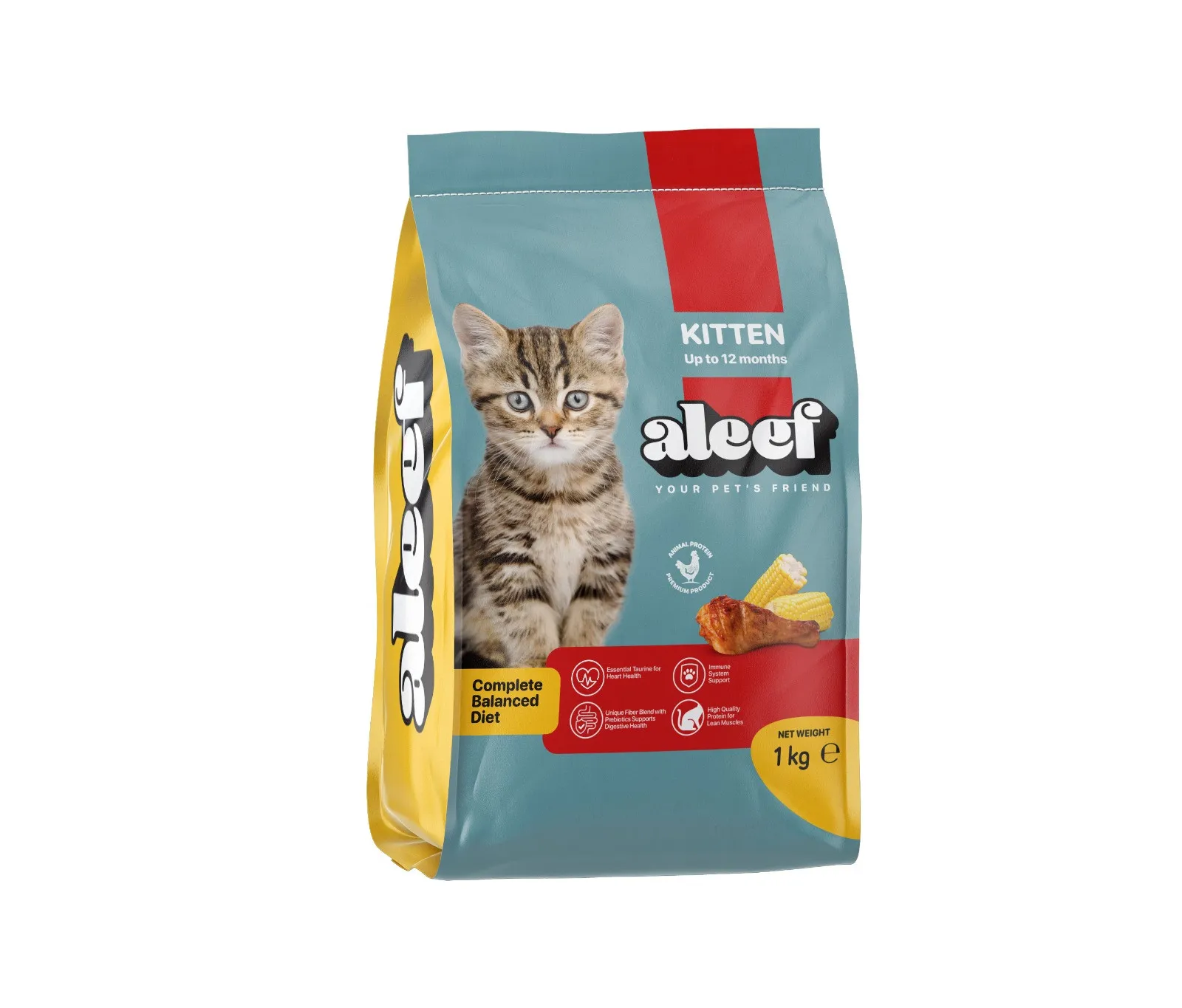 طعام جاف قطط aleef 1 كيلو