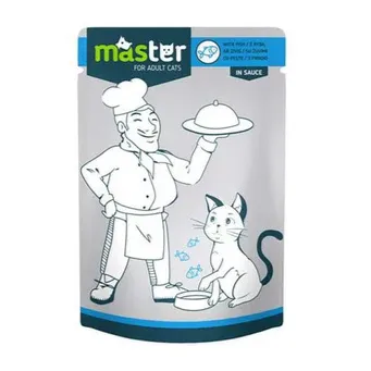 Master Cat Wet Food FISH in Sauce Pouch 80gm