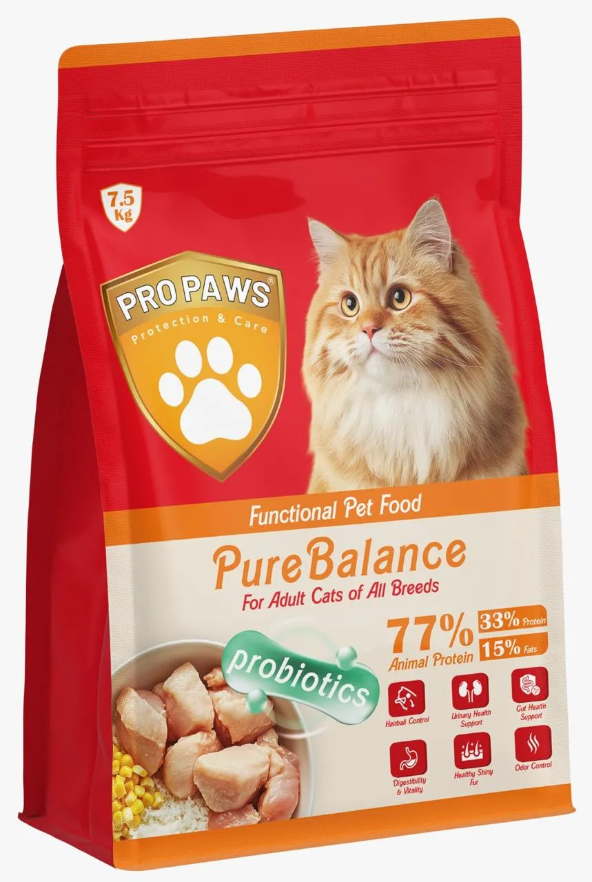 PROPAWS Pure Balance For Adult Cats - 7.5KG