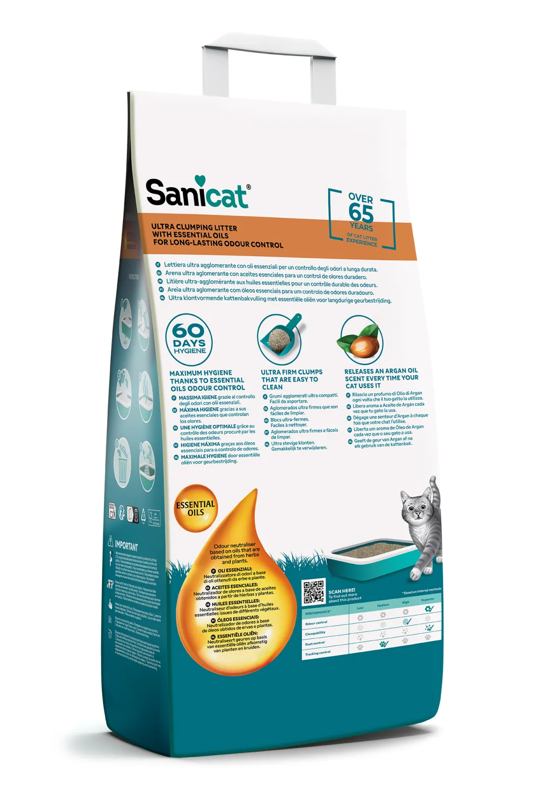 Sanicat Essential Oils Ultra Clumping ARGAN OIL - 10KG