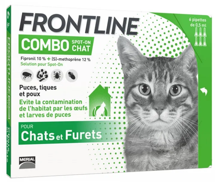 Frontline Combo Spot-On Cats And Ferrets (3 Pipettes)