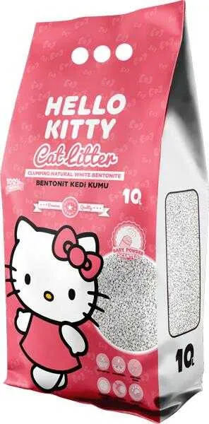 Hello Kitty Clumping Cat Litter - Baby Powder 10L