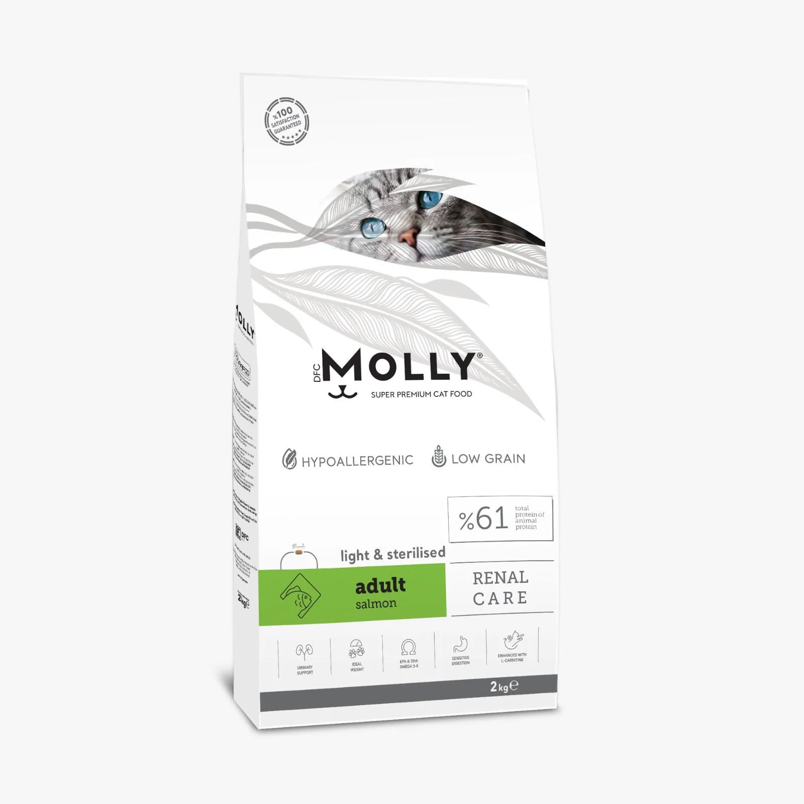 طعام جاف قطط MOLLY سلمون 2 كيلو