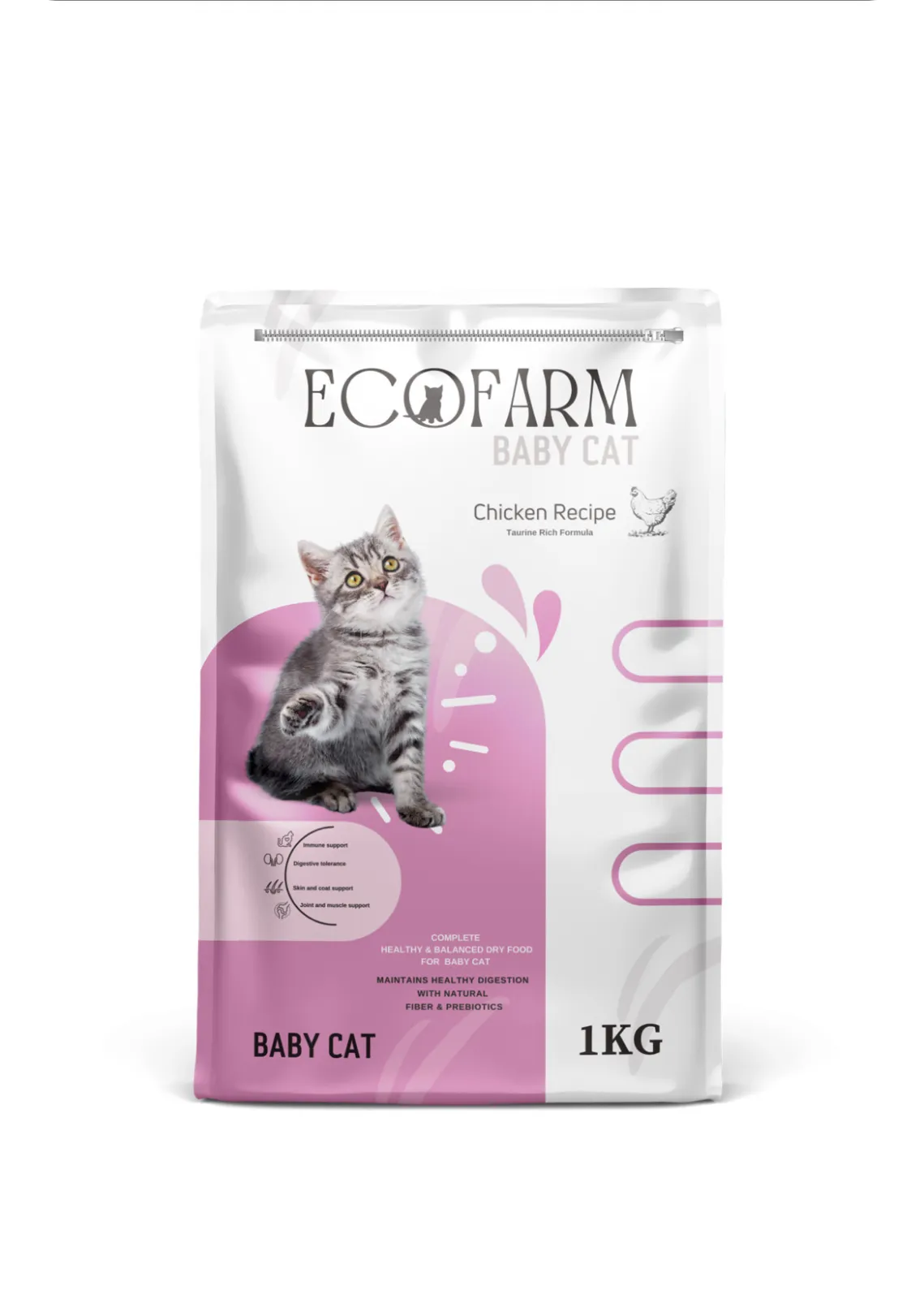 طعام جاف قطط ECOFARM 1 كيلو