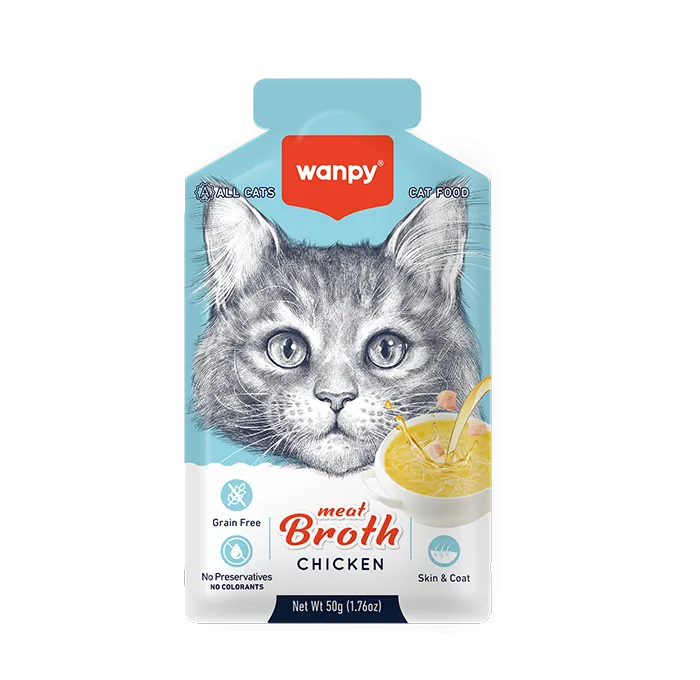 Wanpy Meat Broth Chicken For Cat - 50gm
