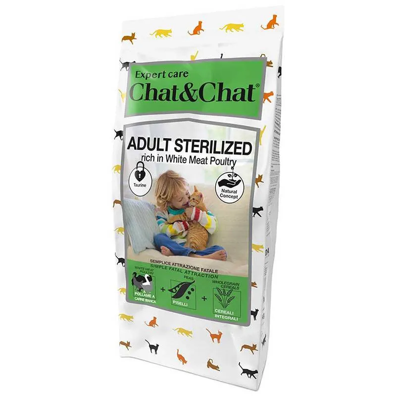 Chat&Chat Sterilized Cat Rich in Chicken and Turkey - 900gm