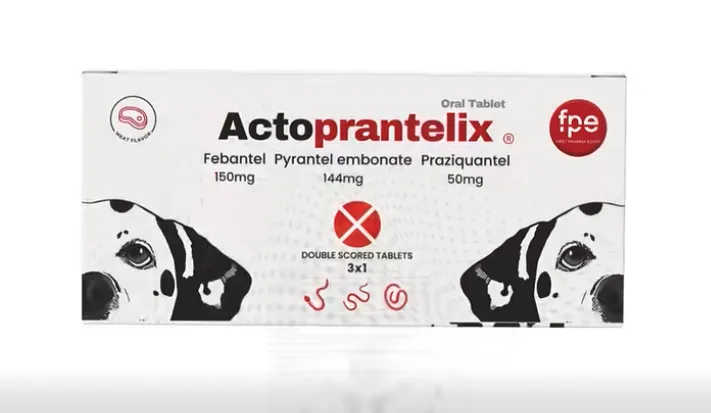 Actoprantelix Dewormer for Dogs and Puppies - 1Strip X 10Tab.