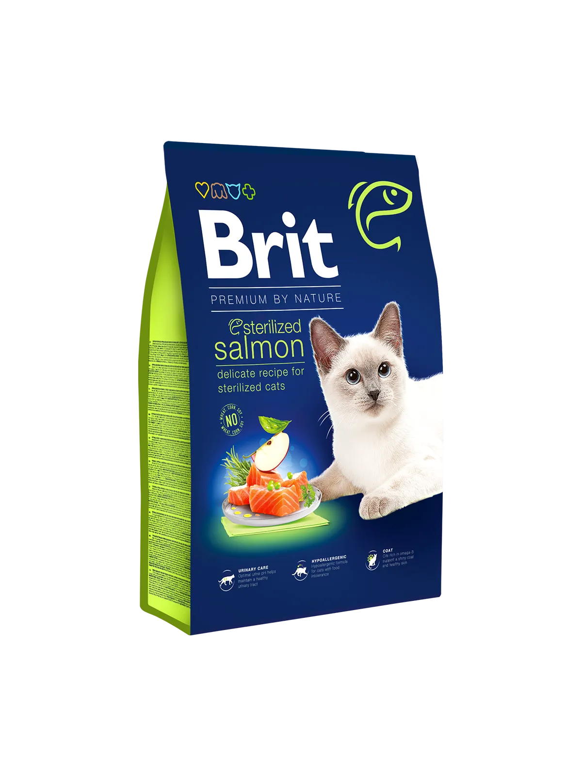 Brit Premium by Nature Cat Sterilized SALMON - 8KG