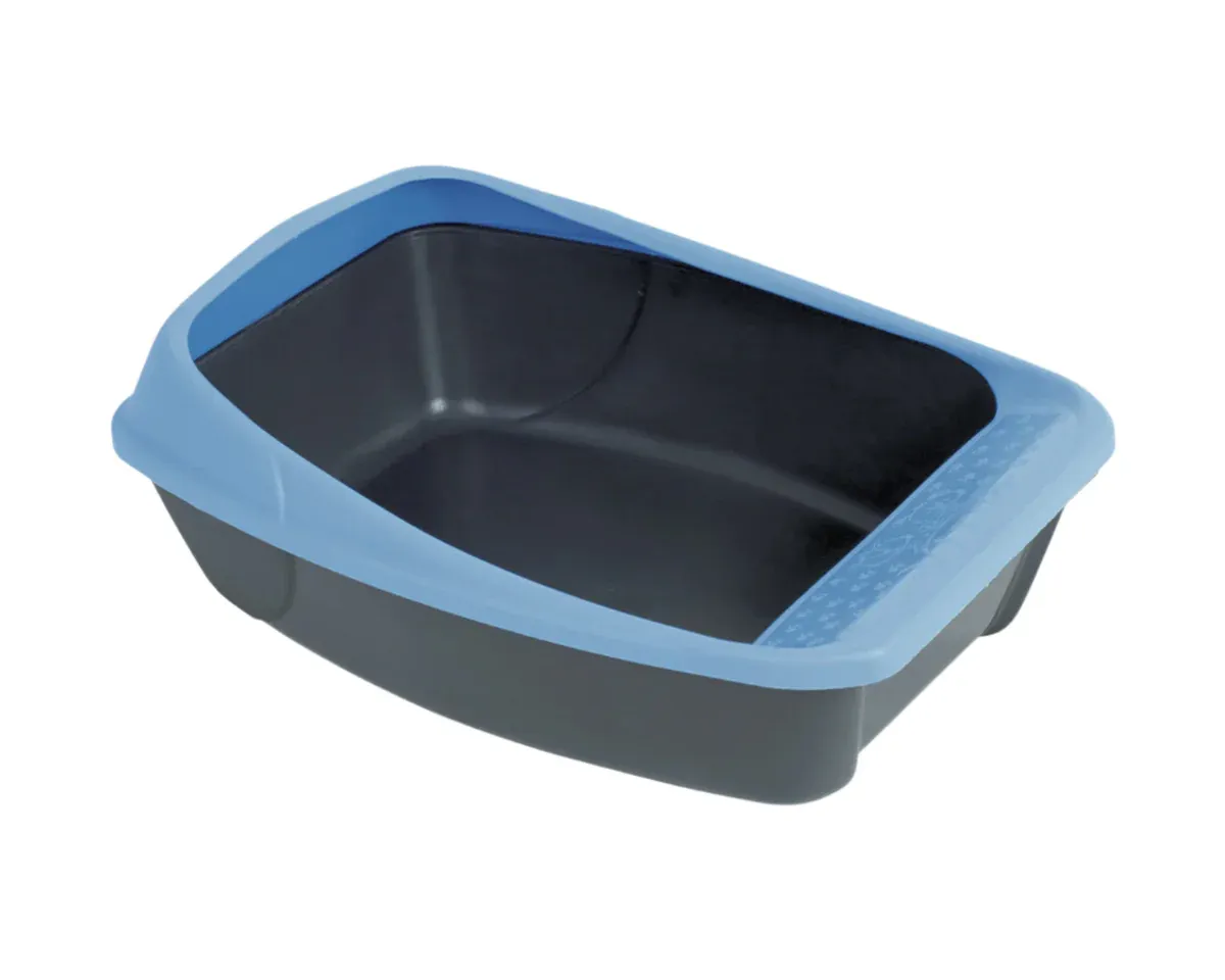 MP VIRGO Cat Litter Box with Frame - BLUE