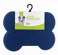 Nunbell Litter Trapper Mat - BONE Shape -  - Multi Color-30X40cm