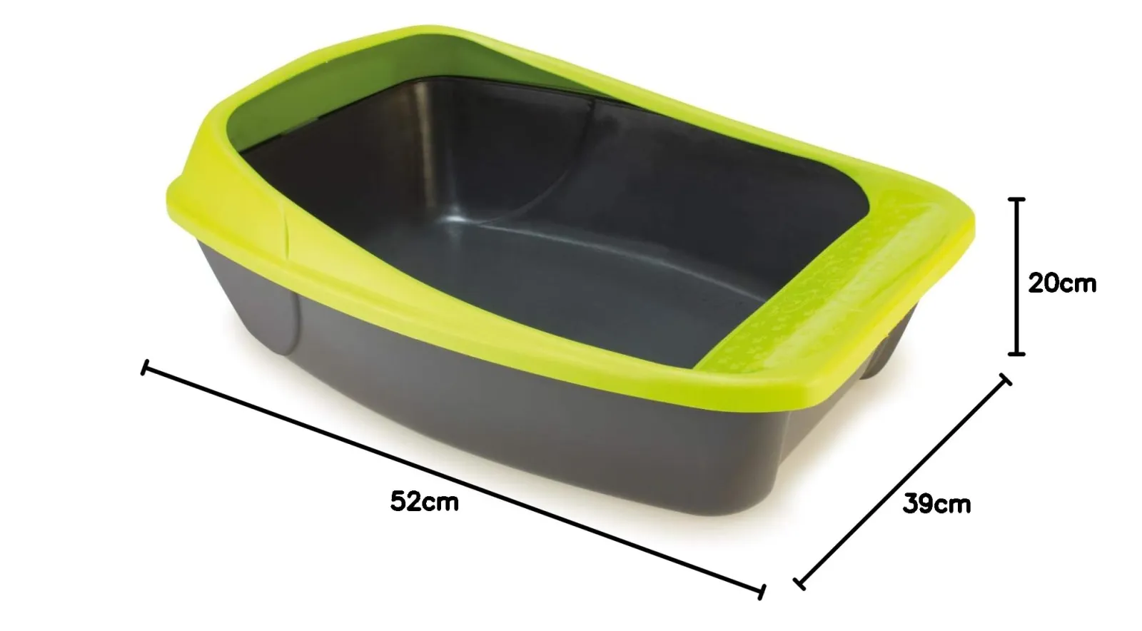 MP VIRGO Cat Litter Box with Frame - Green
