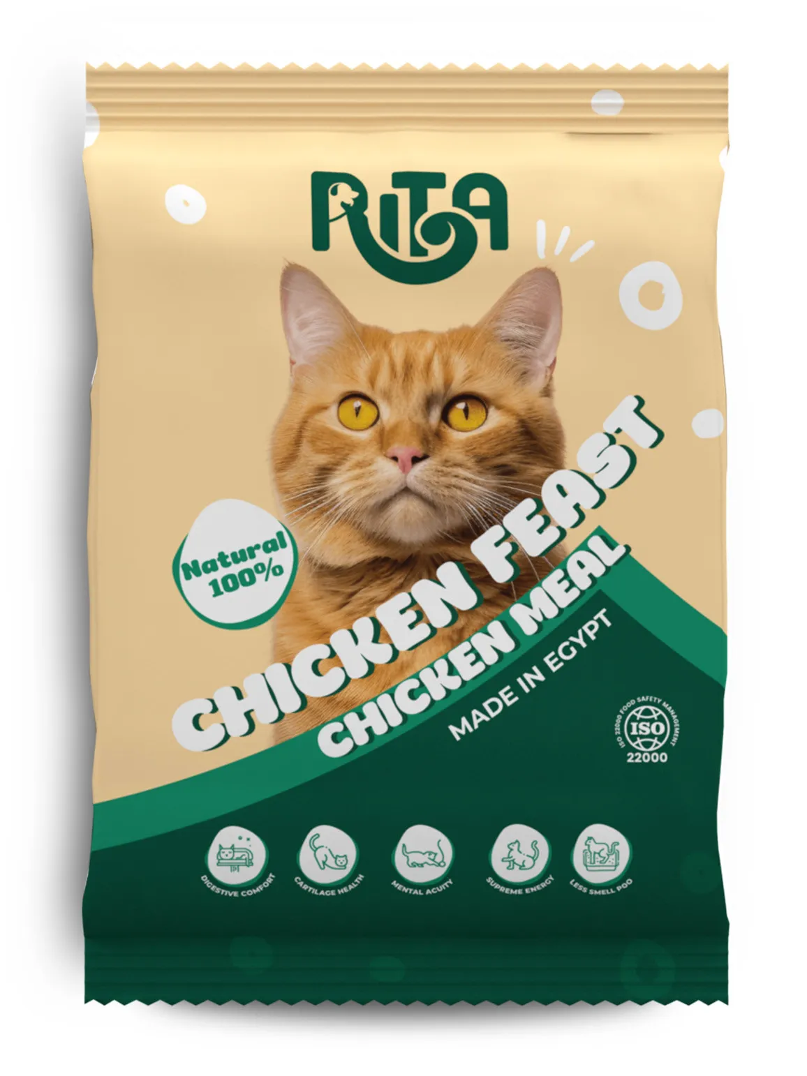 RITA Fresh Food For Cats - Chicken Feast 125gm