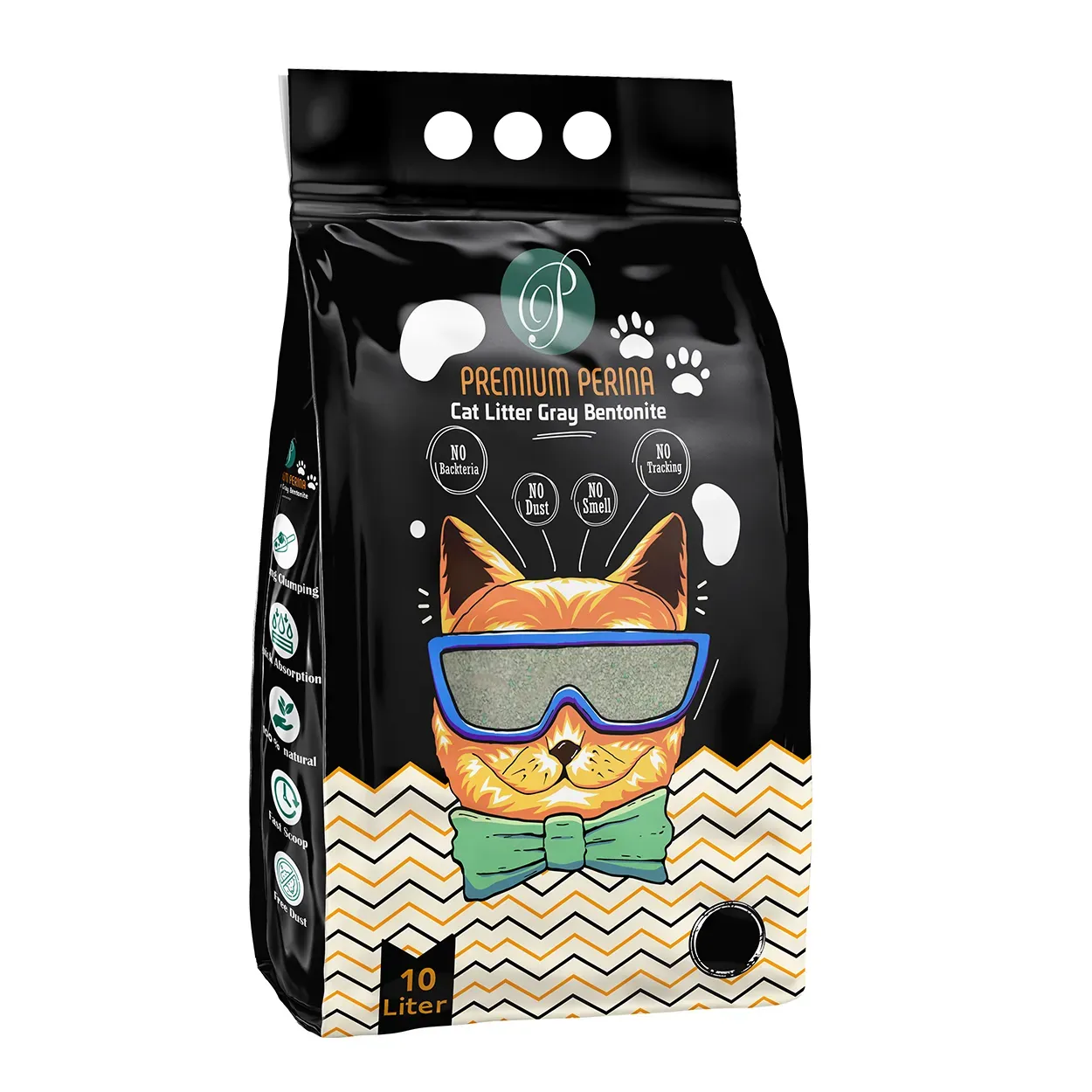 Premium Perina Bentonite Cat Litter - Coffee Scent - 10L