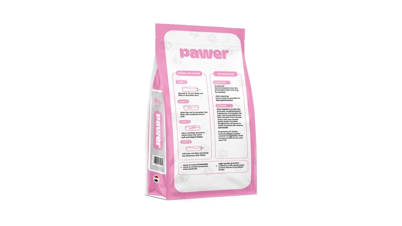Pawer Clumping Cat Litter - Lavender - 5L