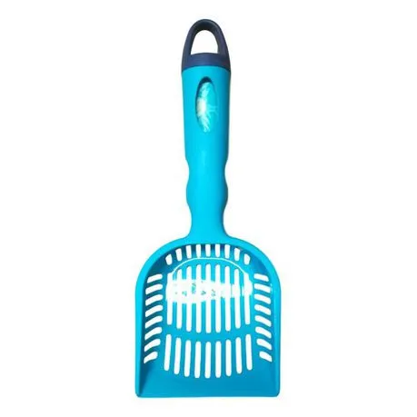 Nunbell Litter Scoop with Waste Bag Dispenser-Blue