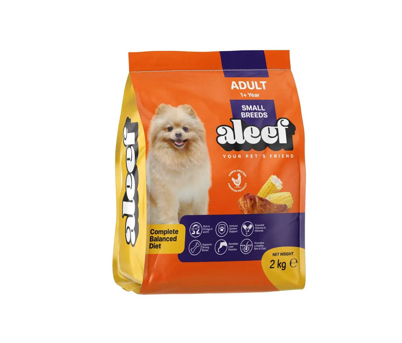 طعام جاف كلاب aleef 2 كيلو