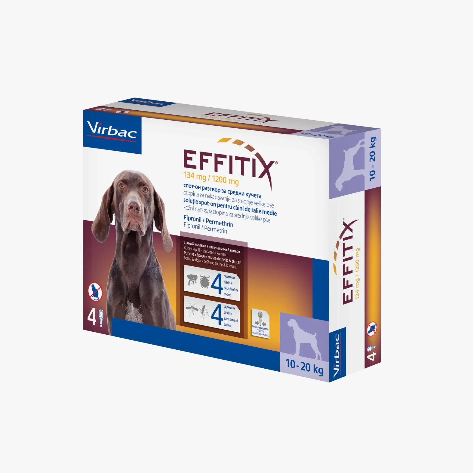Virbac Effitix Spot-On for Medium Dogs 10-20kg - 1 Pippete