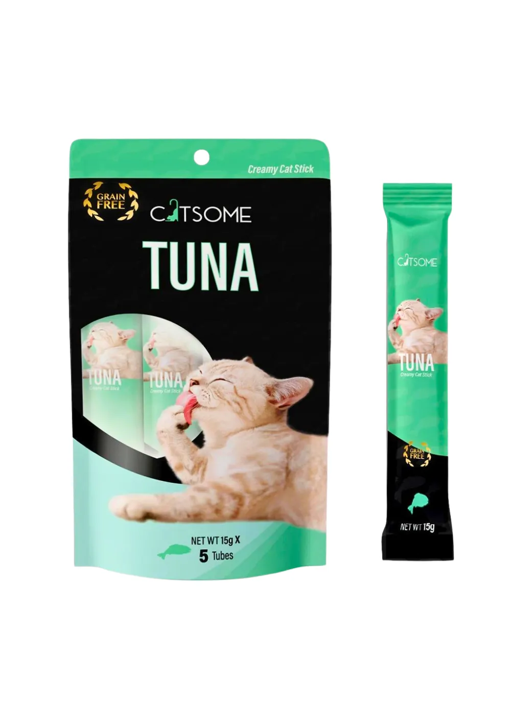 CATSOME Creamy Cat Stick with Tuna - (5 sticks X 15gm)