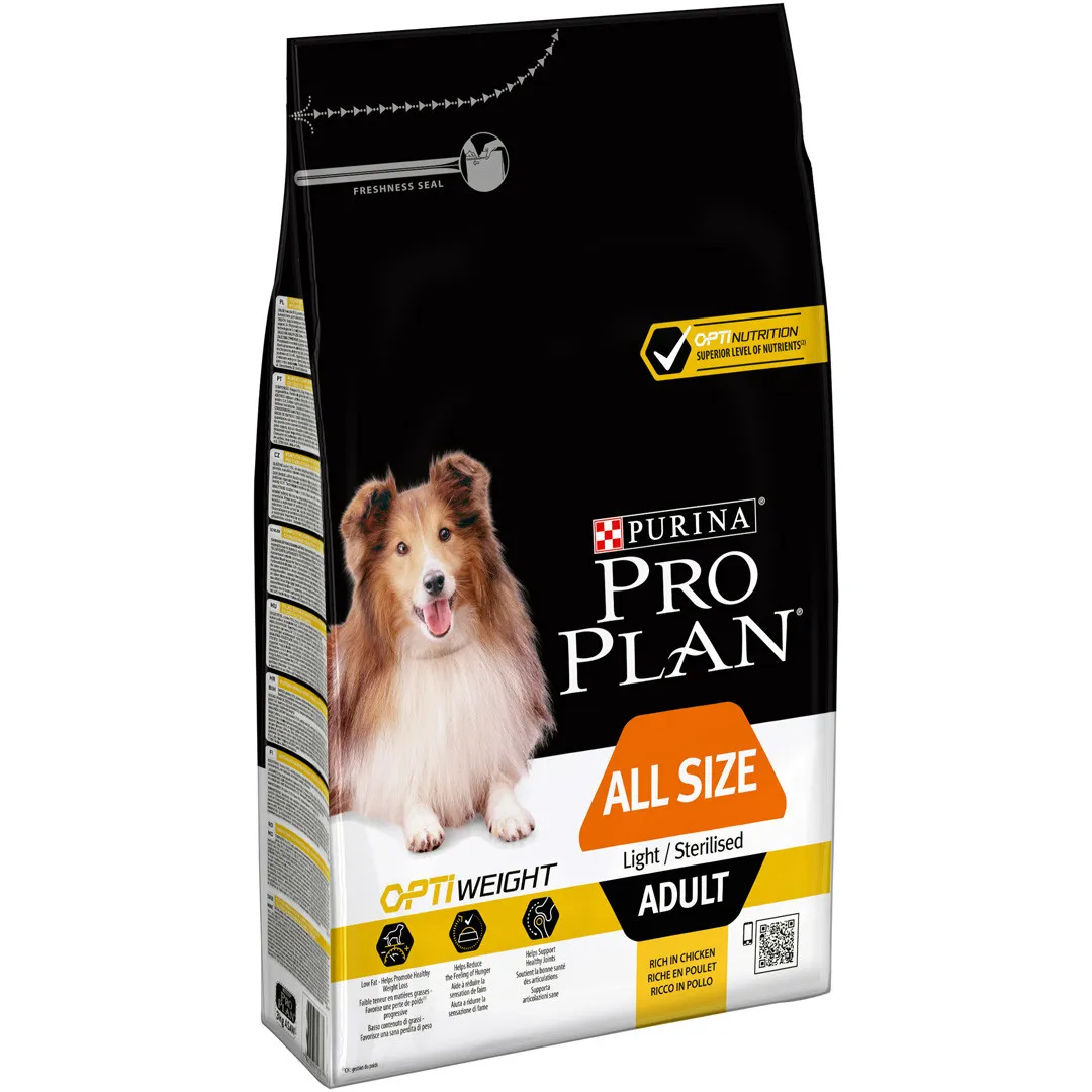 PRO PLAN Dog All Sizes Adult Light / Sterilised , Rich in Chicken 3Kg